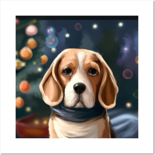 Cute Beagle Drawing Posters and Art